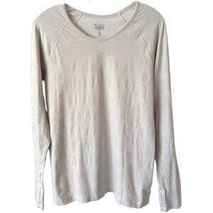 Athleta Textured Speedlight Seamless Workout Top - Light Lavender - L